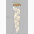 Varazze | Shimmering Magic Gold Crystal Pendant Chandelier from Mirodemi 