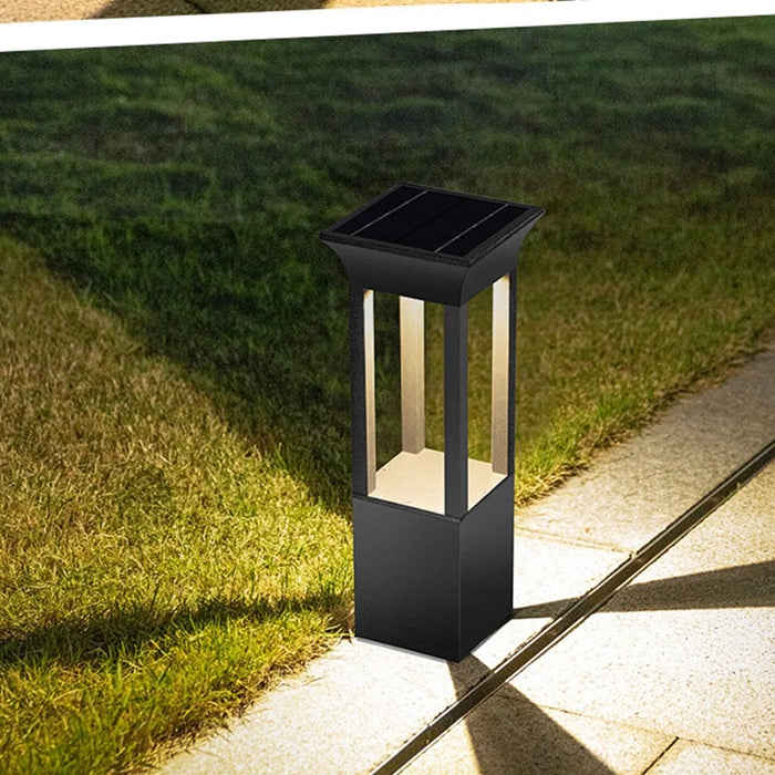 Waterproof|Black|Solar|LED|Lawn|Garden|Pathway|Rectangle|Ground|Insert|Screw|Fixation