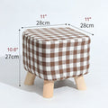 Square Round Modern Ottoman Made of Solid Wood image | luxury furniture | luxury ottomans | wooden ottomans | square ottomans 