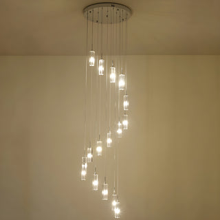 MIRODEMI Cannes | Pendant Crystal Long Lighting Fixture for Dining Room