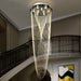 Golfe-Juan | Stunning Large Crystal Ceiling Chandelier from Mirodemi for Staircase 