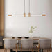 Rüti | Minimalistic Stylish Gold Copper Chandelier from Mirodemi for Living Room 