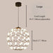 MIRODEMI® Acquaro | Stylish Black/White Pendant Ball-Shaped Chandelier for Cafe