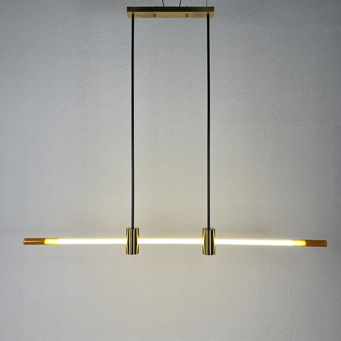 Rüti | Minimalistic Stylish Gold Copper Chandelier fro Mirodemi for Home Decor