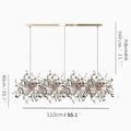Villeneuve-d'Entraunes | Chandelier in a Modern Style of Stainless Steel