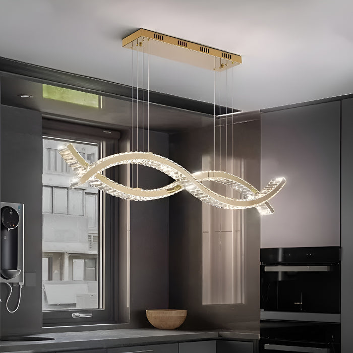 Tende | LED Chandelier in Wave Design