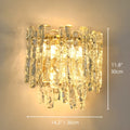 Dimensions diagram of Venezia Murano Glass Wall Sconce showing 14.2inch 36cm width and 11.8inch 30cm height