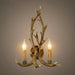 Creative|Antlers|Restaurant|Wood|Retro|White|Wall|Sconce