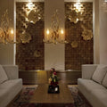 Creative|Antlers|Restaurant|Wood|Retro|White|Wall|Sconce