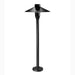 Waterproof|Lawn|Lamp|LED|Outdoor|Black|Aluminum|Umbrella