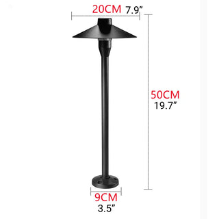 Waterproof|Lawn|Lamp|LED|Outdoor|Black|Aluminum|Umbrella