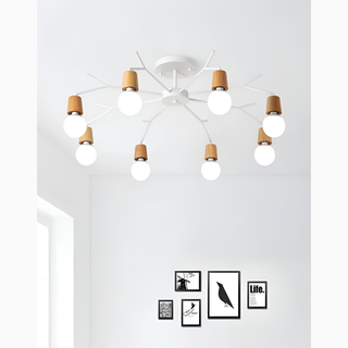 White|Wood|Lamp|Metal|Chandelier|Modern|Luxury|Elegant