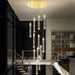 MIRODEMI® Villa Staircase Gold Crystal Pendant Light 18 lights / Brightness dimming