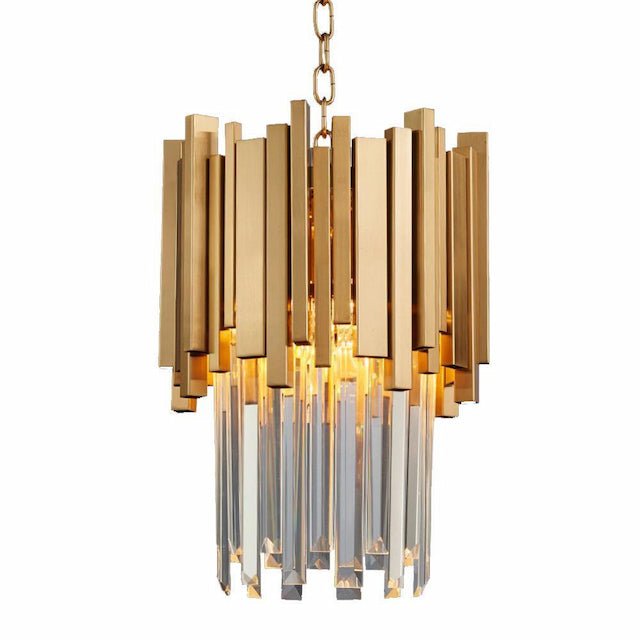 MIRODEMI® Biot | Gold Crystal Pendant Lighting