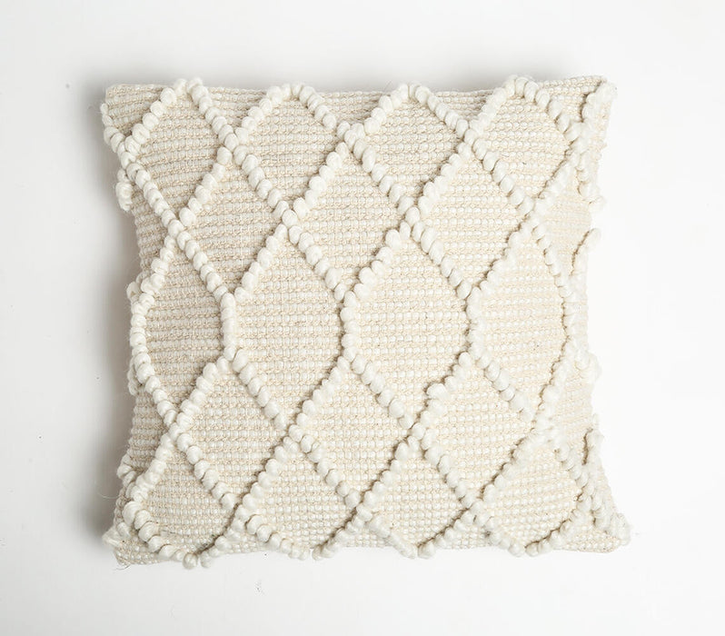 Handwoven Textured Cotton Cushion Cover_1