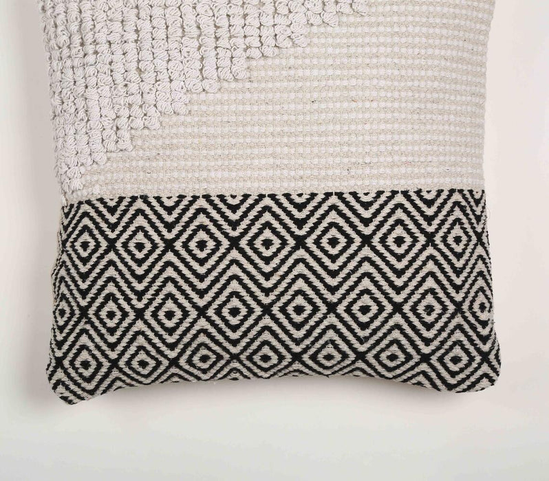 Woven & Tufted Monochrome Cushion Cover