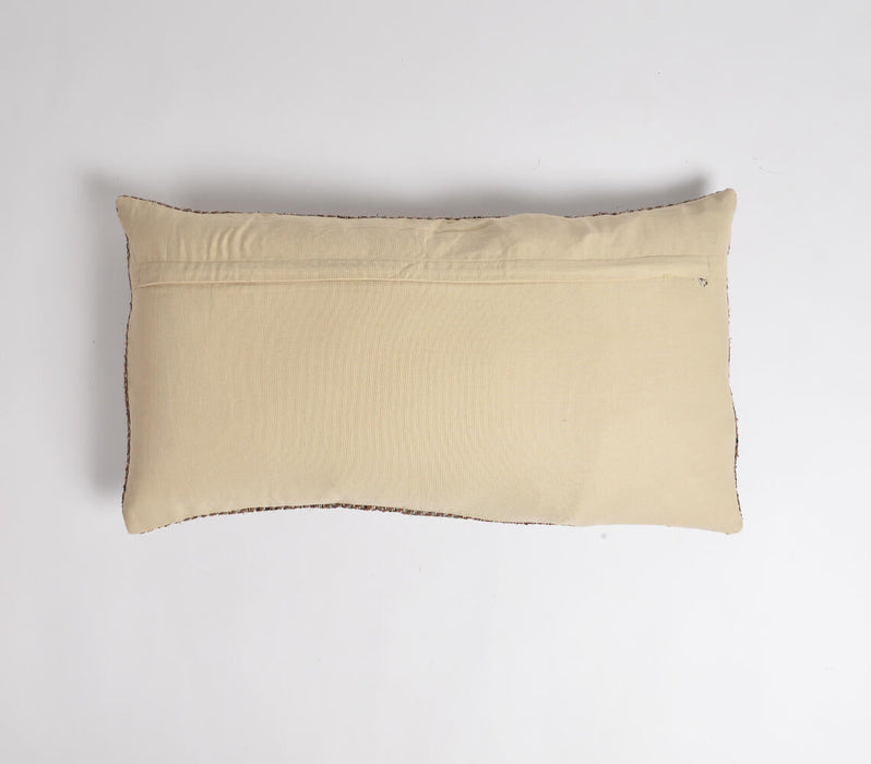 Handwoven Cocoa Striped pillow cover