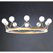 Crown|Gold|Round|LED|Chandelier|Pendant|Hanging|Children