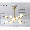 Ziano Piacentino | Creative Glass Ball Modern Pendant LED Chandelier