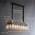 Zocca| Black Crystal Ceiling Chandelier for Dining Room