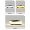 Outdoor solar lights in marble finish with 3000K, 4000K, and 6000K color temperature options, modern minimalist design