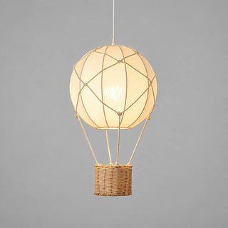 Aerella illuminated hot air balloon pendant on a gray background