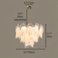 Altavilla Murano Glass Chandelier dimensions Dia50cm x H55cm with adjustable chain