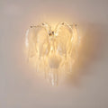 altavilla murano glass wall sconce with warm ambient lighting and layered art glass panels