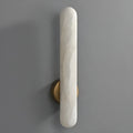 Aurora alabaster vertical wall sconce modern luxury wall light with brass wall mount