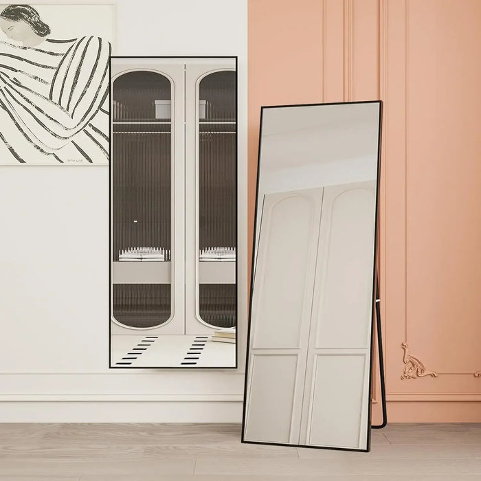 Wide Full-Length Free-Standing Minimalistic Rectangle Mirror