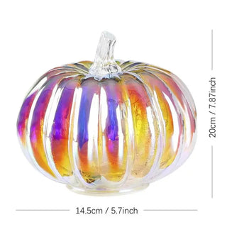 MIRODEMI® Halloween & Thanksgiving Pumpkin Lantern – Glass Design with LED Timer Lights