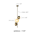 Chic Opal Glow Linear Chandelier