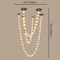 Collier Cloudstone Chain Chandelier 47.2x98.4" 120×250 cm – statement Italian chandelier for double-height living room