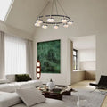 Pearl Black and Champagne Gold Illumination Pendant Fixture
