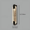 19.7" 50cm luxury crystal LED outdoor wall sconce with warm ambient lighting