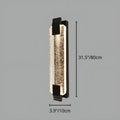 Tall 31.5" 80cm crystal LED wall light ideal for large outdoor entrances or patios