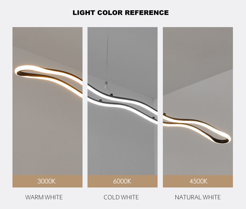 MIRODEMI® Original Waves LED Pendant Lamp for Dining Room, Kitchen, Living Room