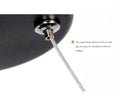 La Turbie | Black & White Thin Round Pendant Lamp