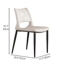 Dining chair with labeled dimensions: 83cm height, 52cm depth, 45cm width