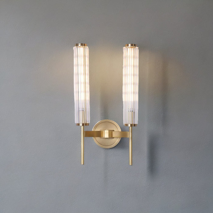 MIRODEMI® Modern Glass Copper Wall Sconce  for Bathroom, Living Room