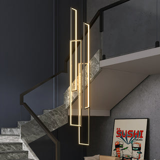 Lavagna | Ultramodern Rectangle Hanging LED Chandelier