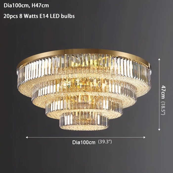 Affi | Contemporary crystal ceiling chandelier