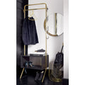 Modern Round Solid Brass Large Bathroom Mirror
