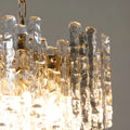 Close-up detail of handcrafted Murano glass pieces with organic sculptural texture