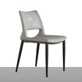 High-grade gray microfiber leather chair with modern minimalist design