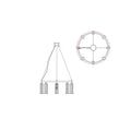Modern Halo Elegance Ring Chandelier