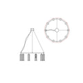Modern Halo Elegance Ring Chandelier