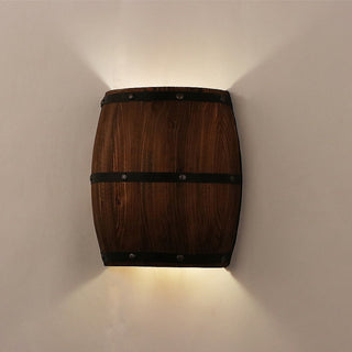 American vintage country wine barrel wall lamps for restaurant, kitchen aisle, bar