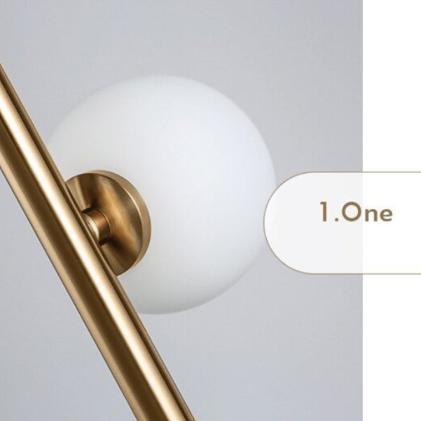 MIRODEMI® Modern Gold Glass Ball LED Floor Lamp For Living room, Bedroom