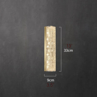 Modern Crystal Wall Lamp in Minimalistic Style for Bedroom, Living Room